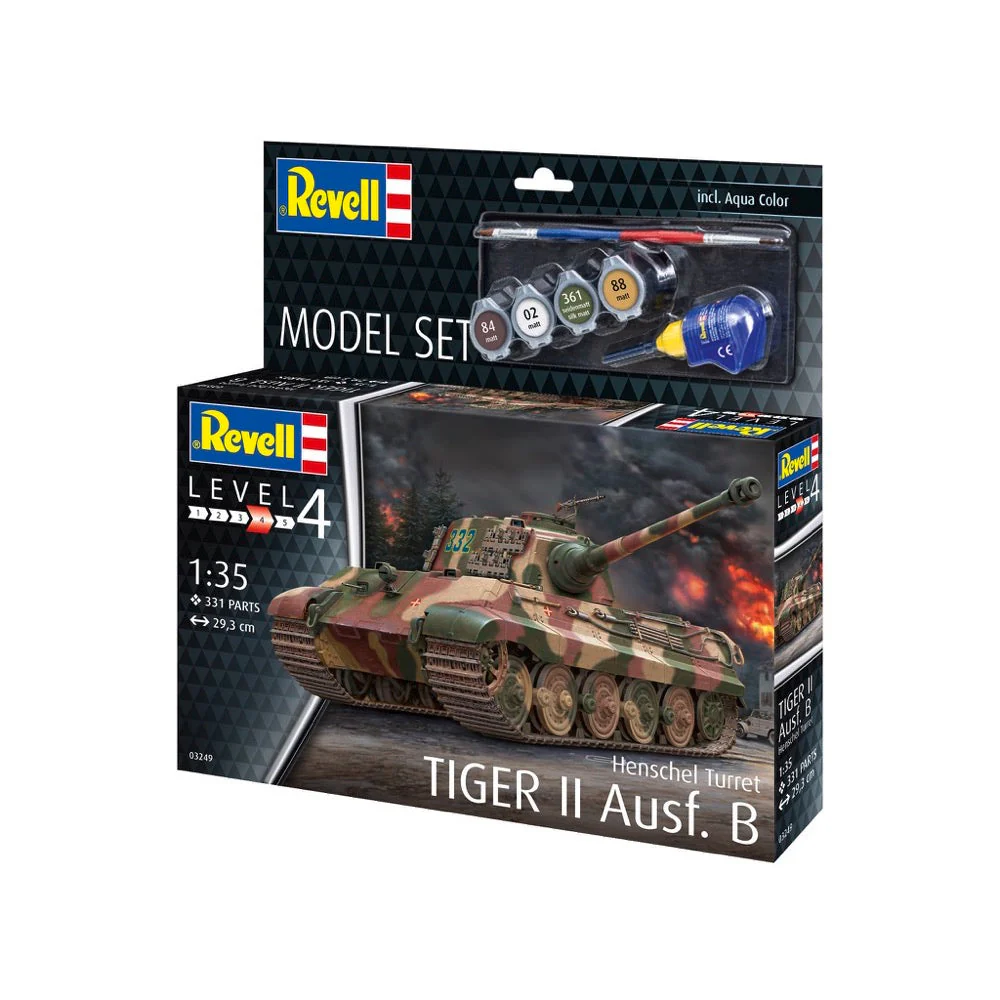 Revell 63249 1/35 Tiger II Ausf. B Model Kit Set - Image 2