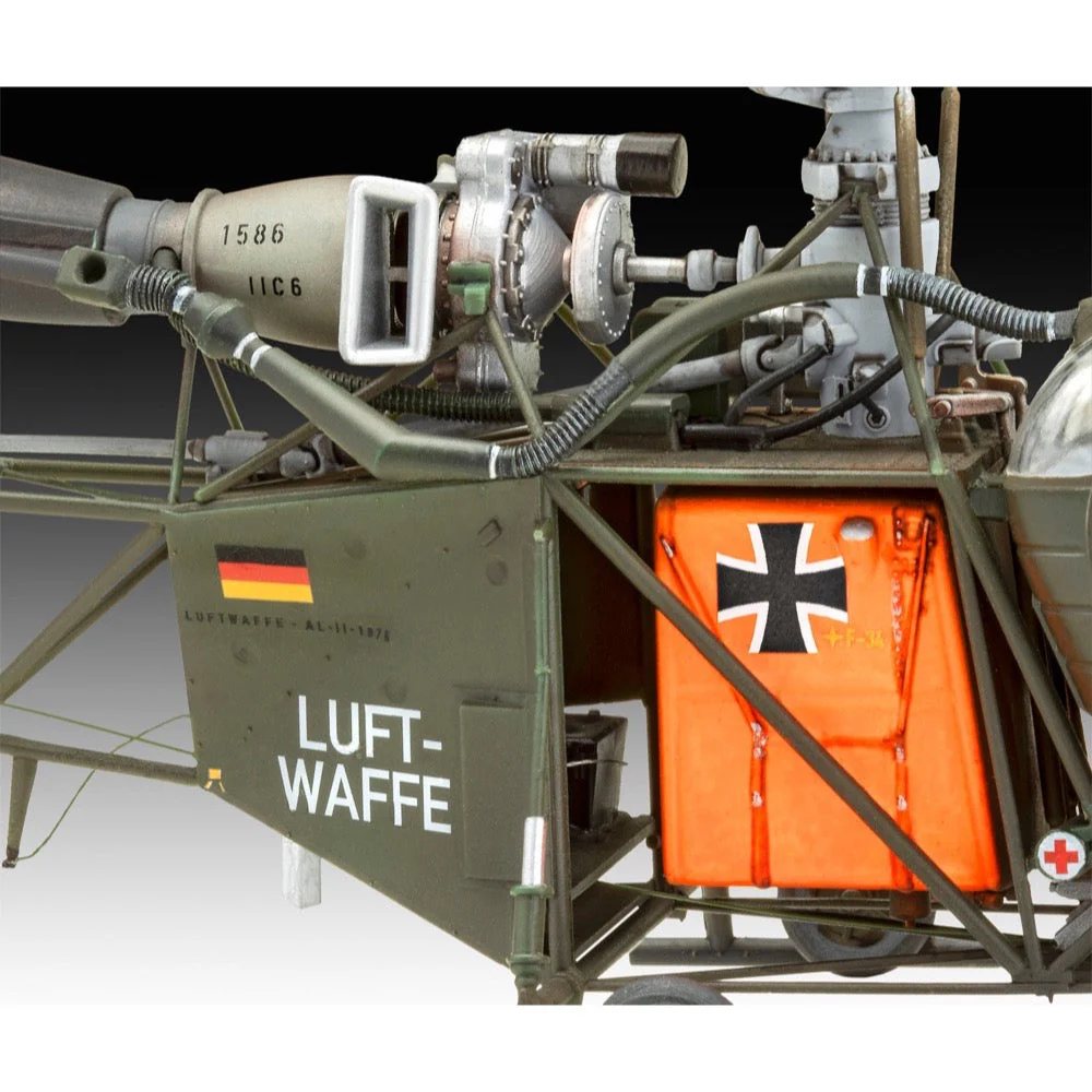 Revell 63804 1/32 Alouette II Helicopter Starter Set - Image 4