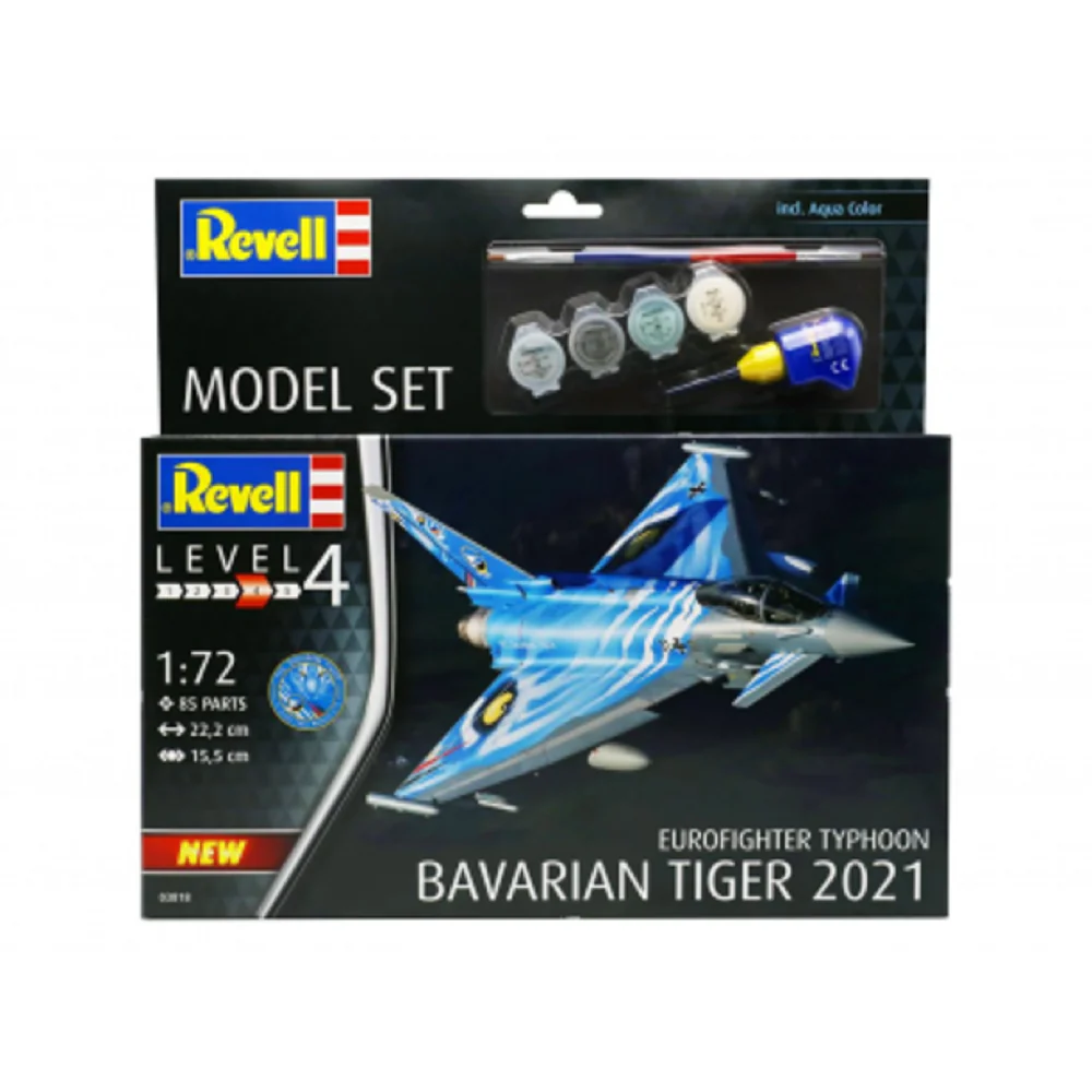 Revell 63818 1/72 Eurofighter Typhoon Bavarian Tiger 2021 Starter Set - Image 2