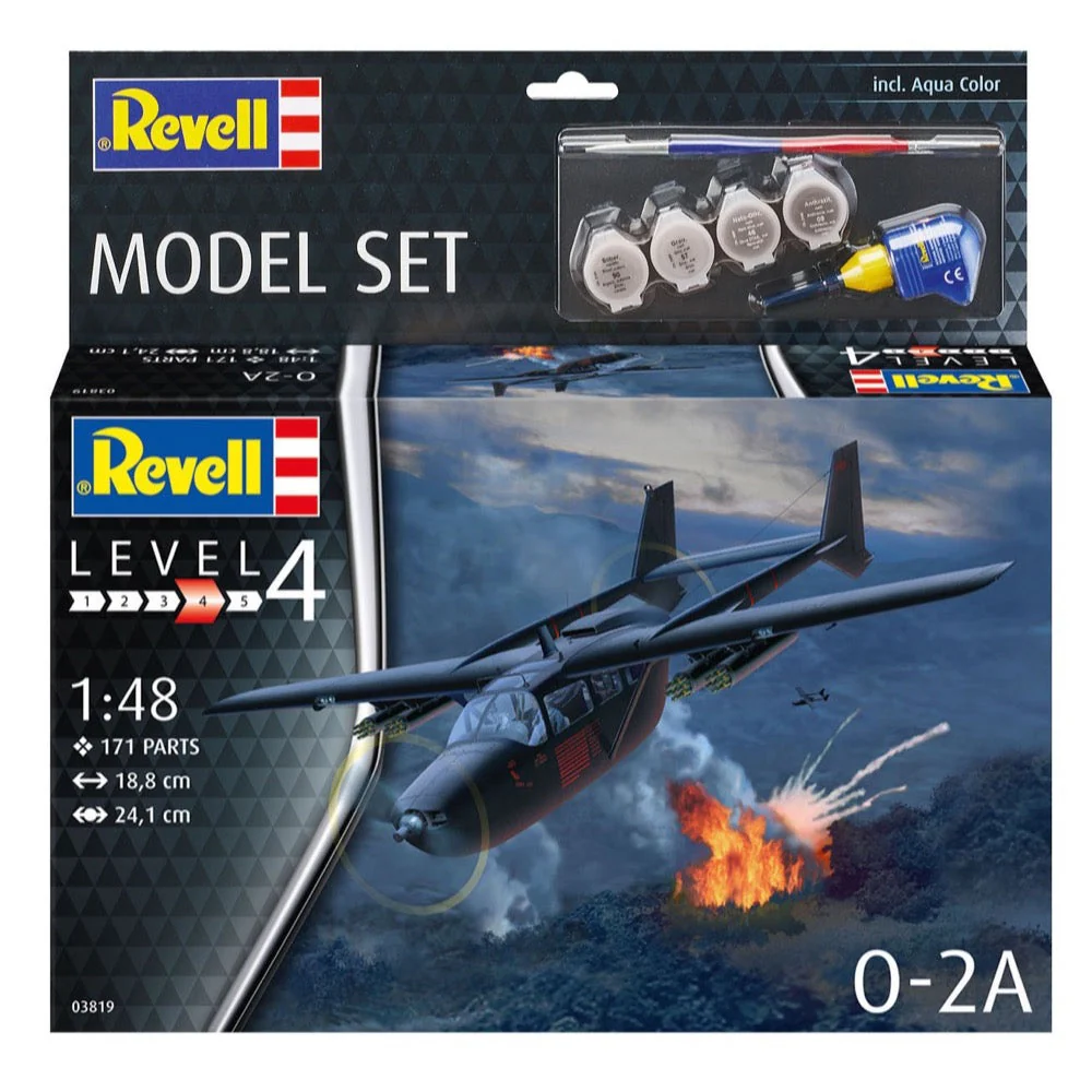 Revell 63819 1/48 O-2A Skymaster Starter Set - Image 3
