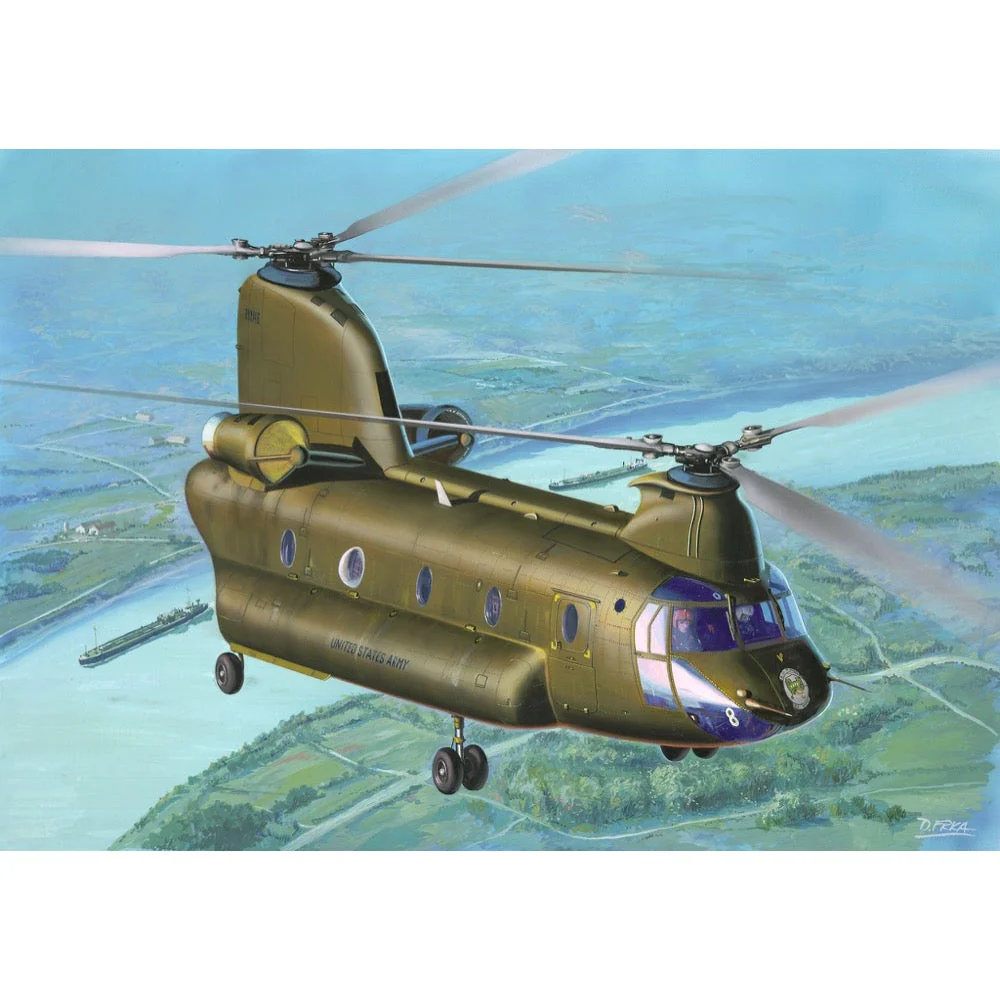 Revell 63825 1/144 CH-47D Chinook Starter Set - Image 3
