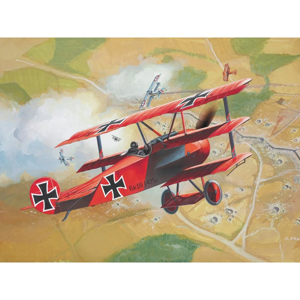 Revell 64116 1/72 Fokker Dr.1 Triplane Starter Set - Image 7