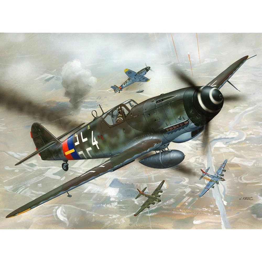 Revell 64160 1/72 Messerschmitt BF-109 Starter Set - Image 3
