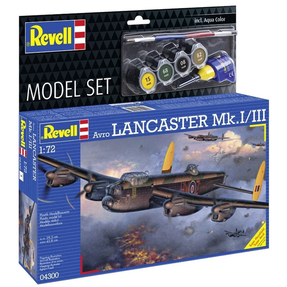 Revell 64300 1/72 Lancaster Mk.I/III Model Kit Set - Image 3