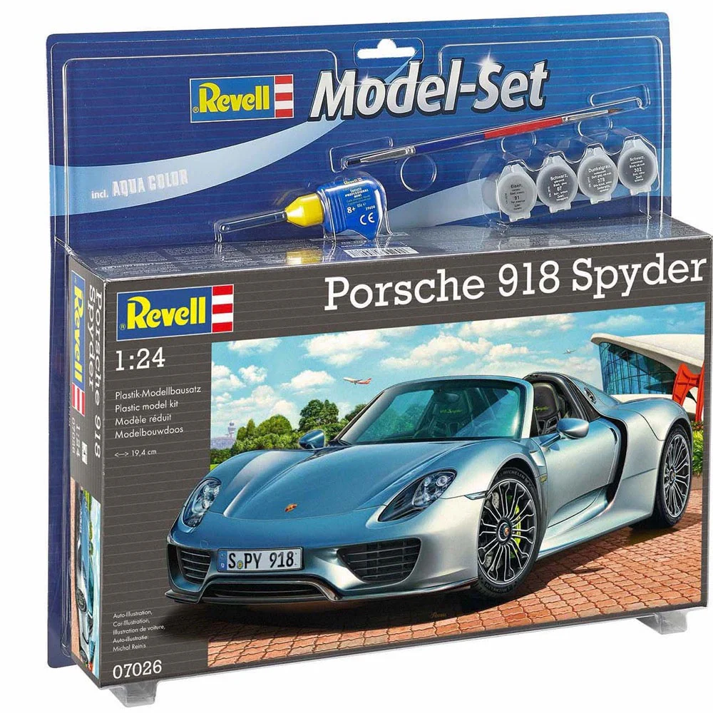 Revell 67026 1/24 Porsche 918 Spyder Starter Set - Image 3