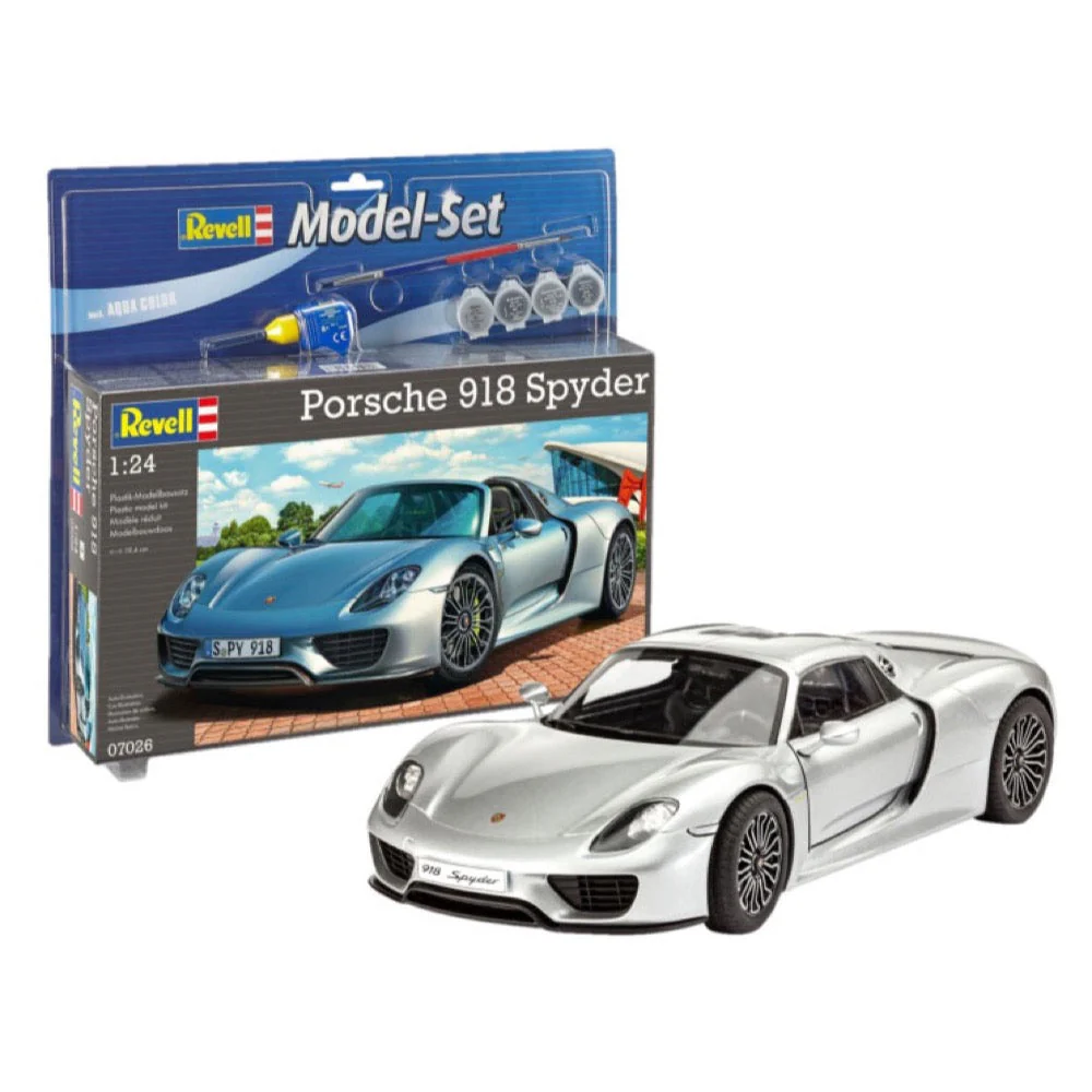Revell 67026 1/24 Porsche 918 Spyder Starter Set - Image 4