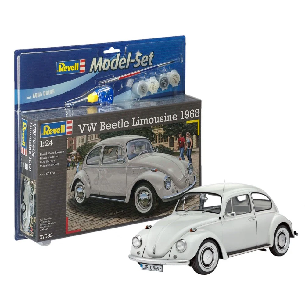 Revell 67083 1/24 VW Beetle Limousine 68 Starter Set - Image 3