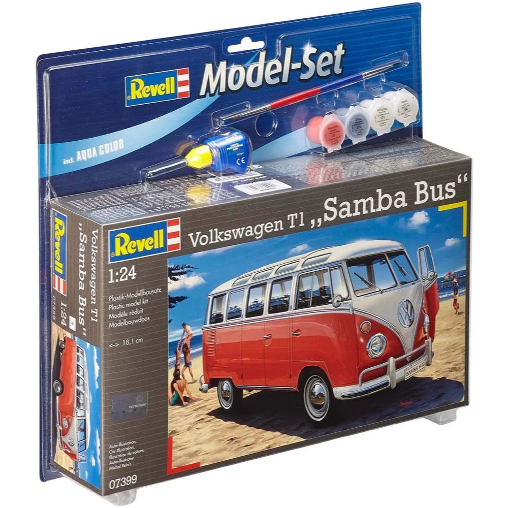 Revell 67399 1/24 VW T1 Samba Bus Starter Set - Image 6