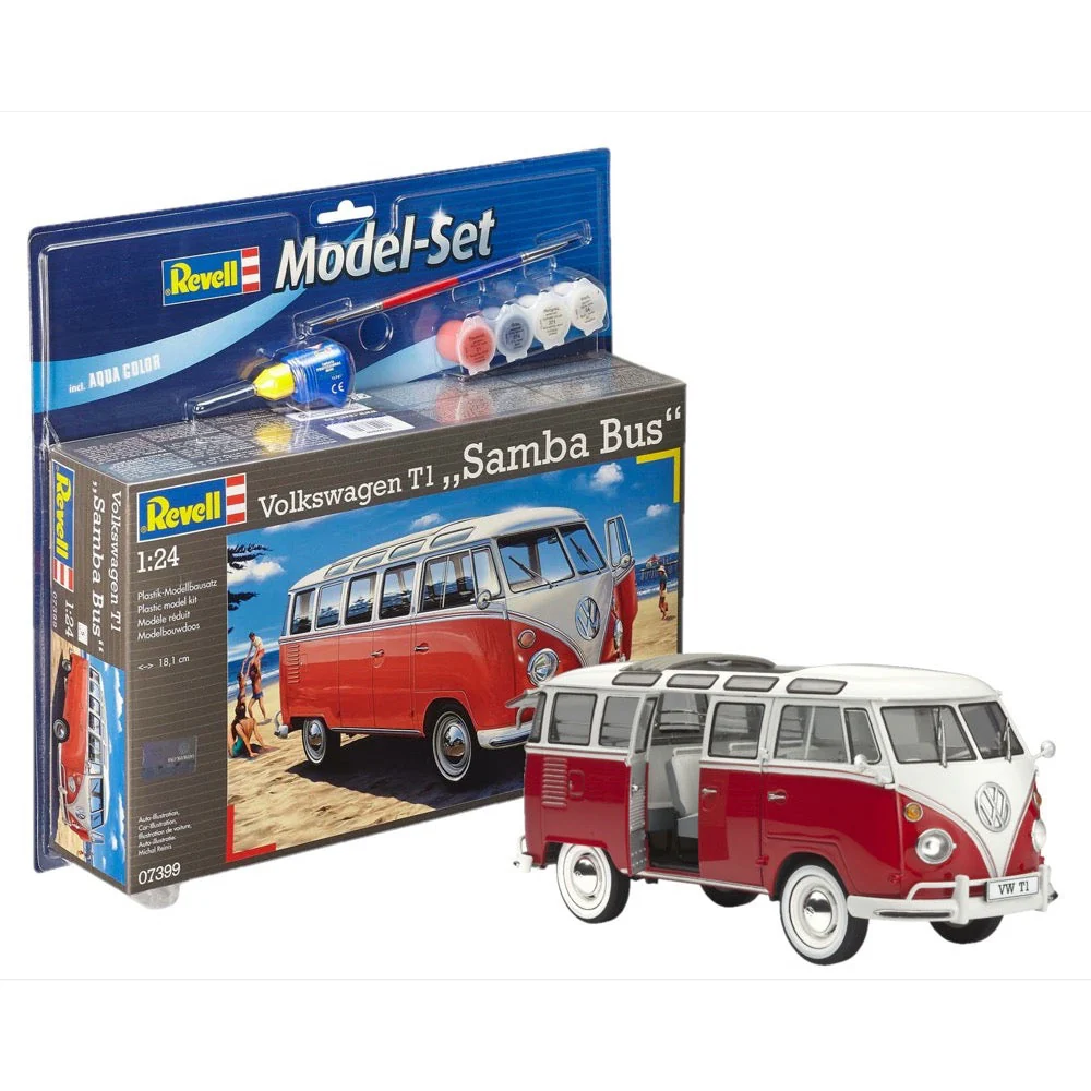 Revell 67399 1/24 VW T1 Samba Bus Starter Set - Image 8