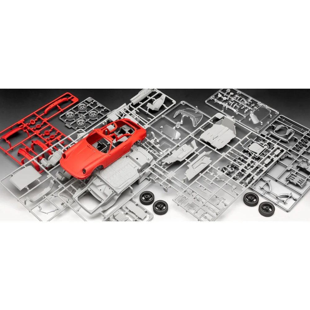 Revell 67689 1/24 Porsche 911 Carrera 3.2 Targa G-Model Starter Set - Image 6