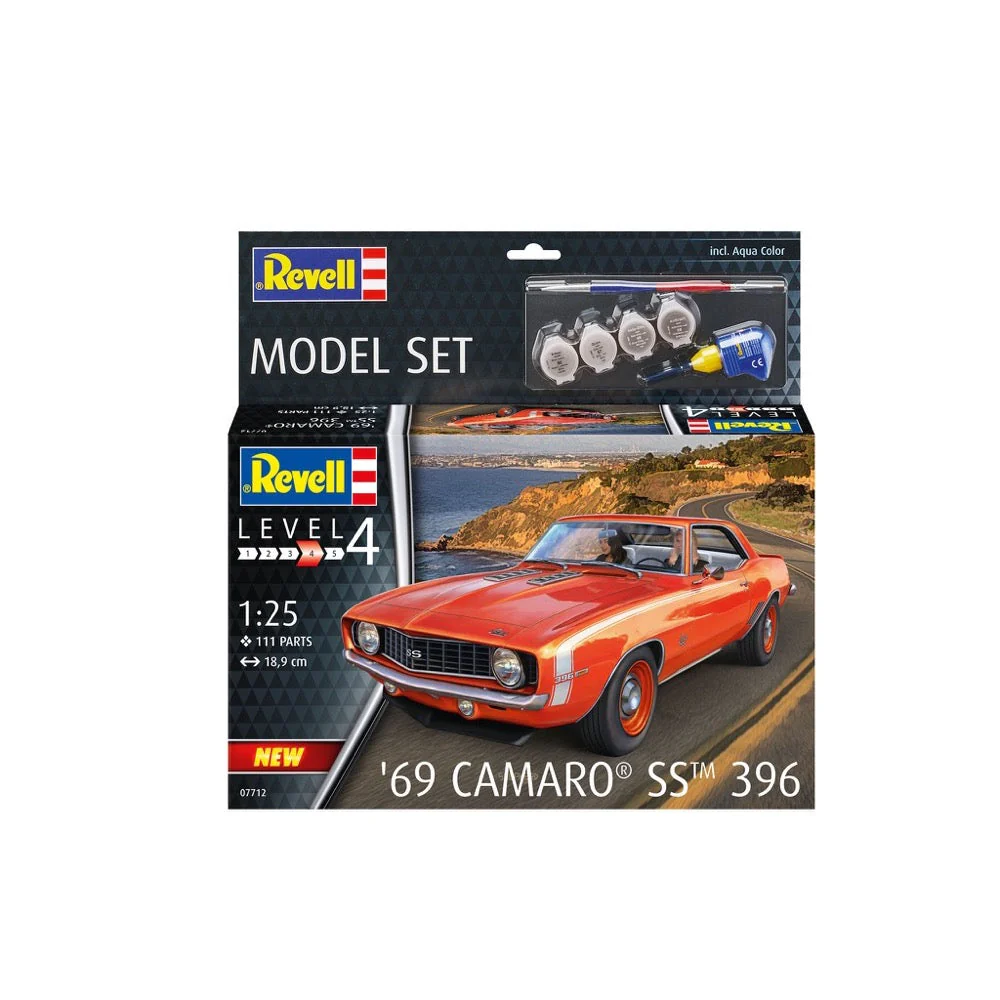 Revell 67712 1/24 69 Camaro SS Starter Set - Image 7