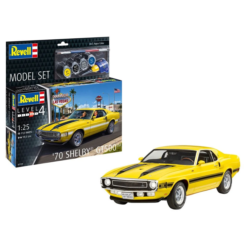 Revell 67729 1/25 70 Shelby Mustang GT500 Starter Set - Image 2