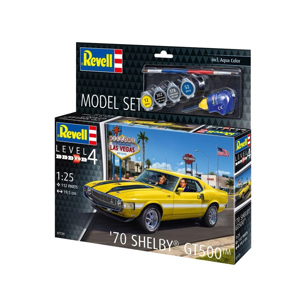 Revell 67729 1/25 70 Shelby Mustang GT500 Starter Set - Image 3