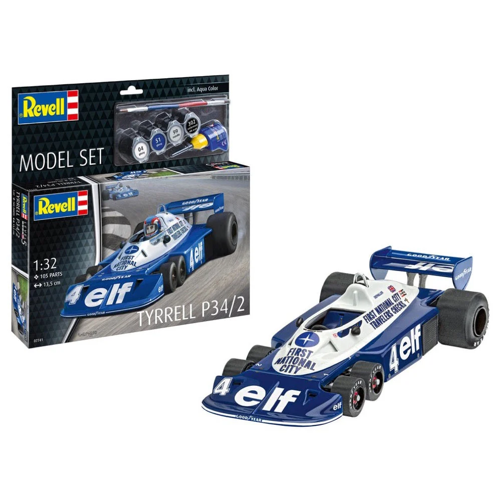 Revell 67741 1/32 Tyrrel P34/2 6-Wheeler Model Kit Set