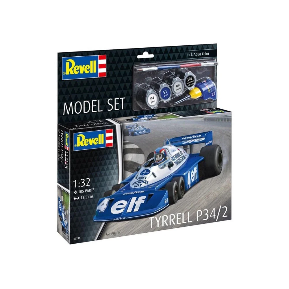 Revell 67741 1/32 Tyrrel P34/2 6-Wheeler Model Kit Set - Image 8