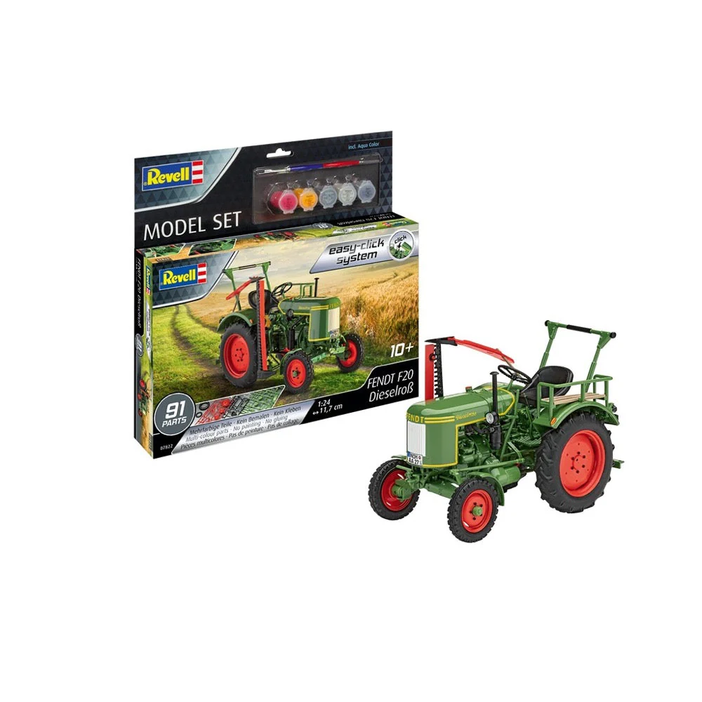 Revell 67822 1/24 Fendt F20 Dieselros Easy Click System Starter Set - Image 2