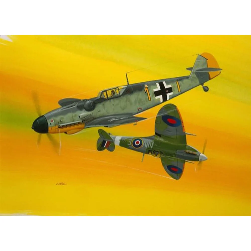 Revell Combat Set 63710 1/72 Bf109G-10 and Spitfire Mk.V Starter Set - Image 5