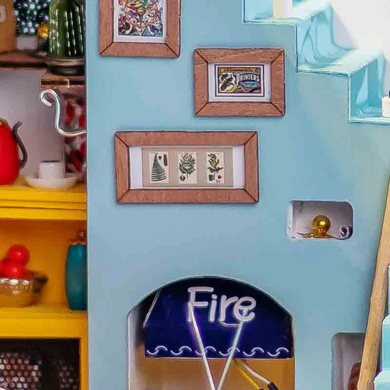 Robotime Rolife DIY Mini House Joys Peninsula Living Room - Image 5