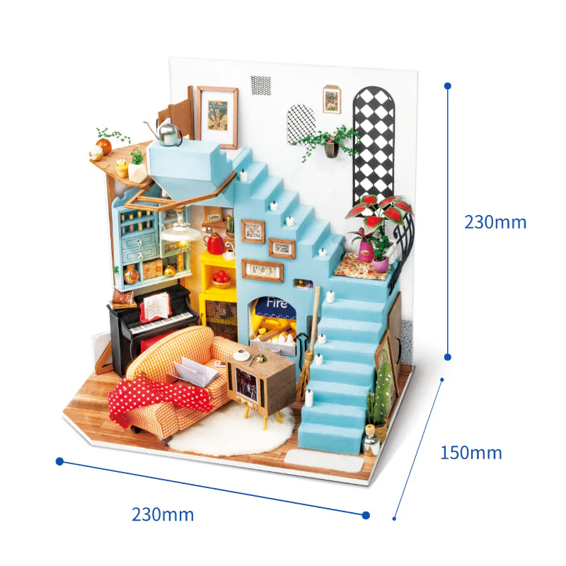 Robotime Rolife DIY Mini House Joys Peninsula Living Room - Image 9