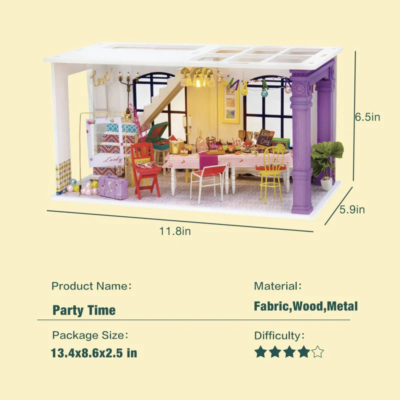 Robotime Rolife DIY Mini House Party Time - Image 10