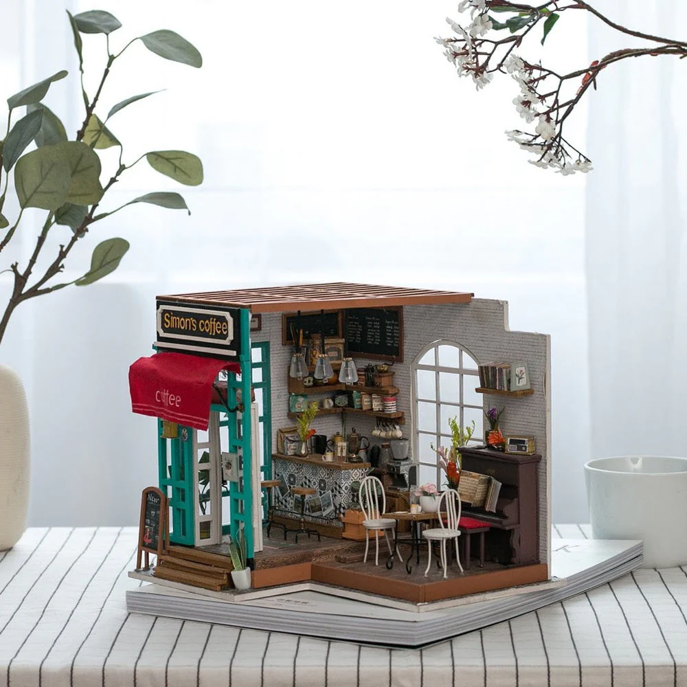Robotime Rolife DIY Mini House Simons Coffee - Image 3