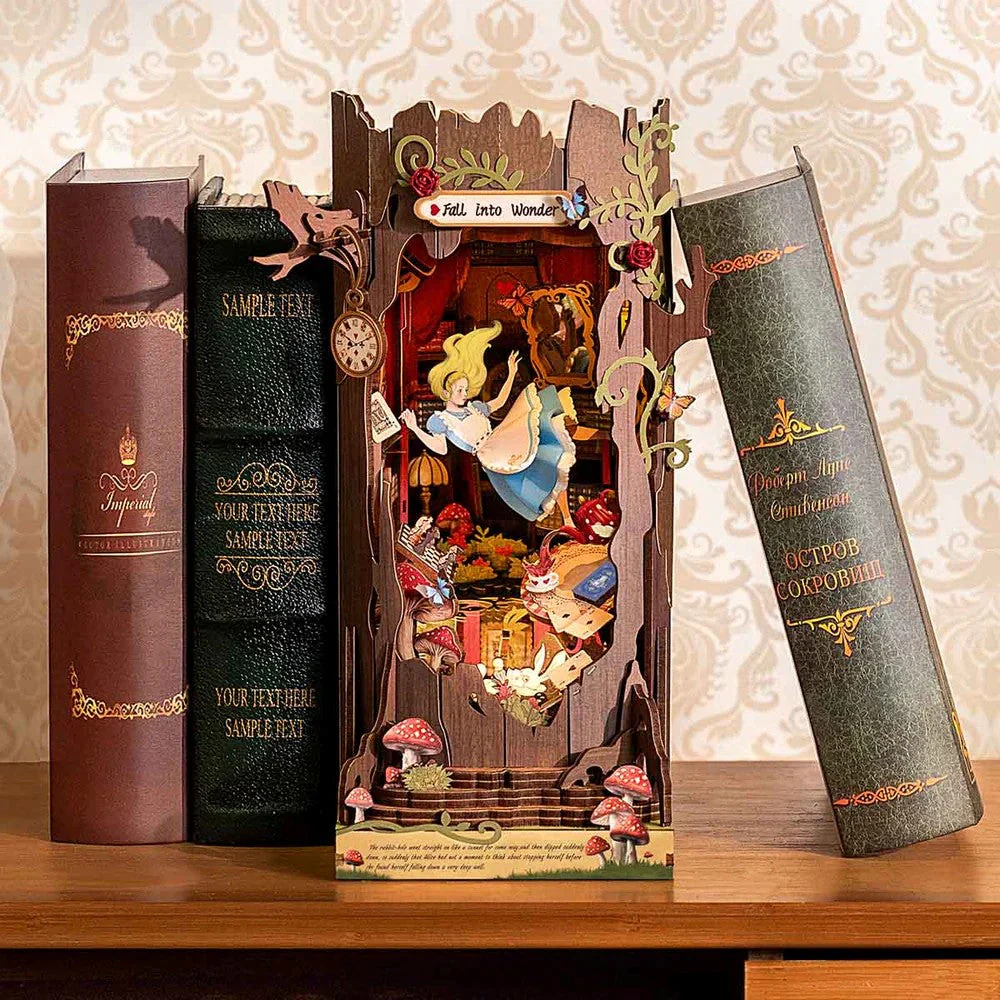 Robotime Rolife DIY Bookends Fall Into Wonder - Image 5
