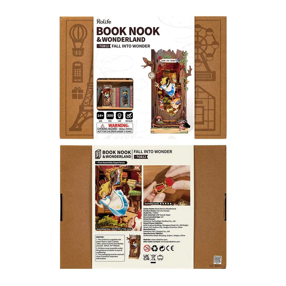 Robotime Rolife DIY Bookends Fall Into Wonder - Image 9