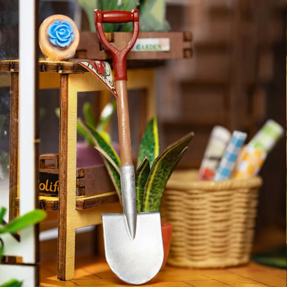 Robotime Rolife DIY Bookends Garden House - Image 12