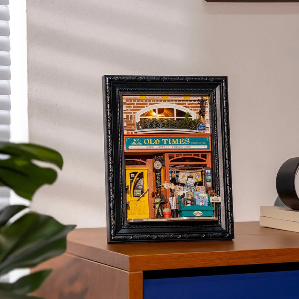 Robotime Rolife DIY Framed Old Times Bookstore - Image 2
