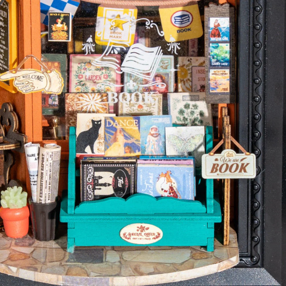Robotime Rolife DIY Framed Old Times Bookstore - Image 3