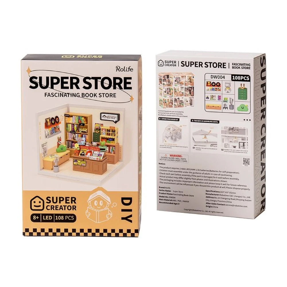 Robotime Rolife DIY Plastic Superstore Fascinating Book - Image 7