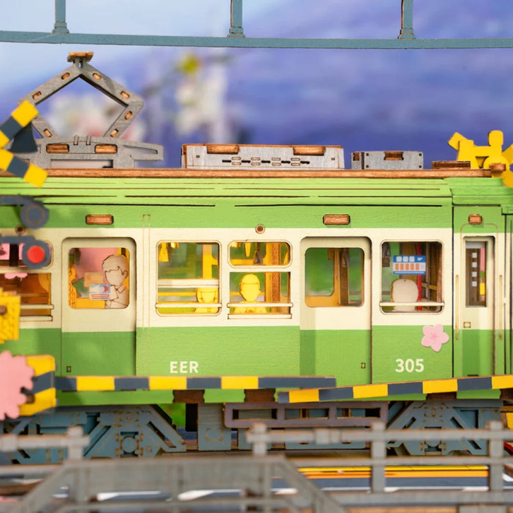 Robotime Rollife DIY Sakura Journey Tram - Image 6
