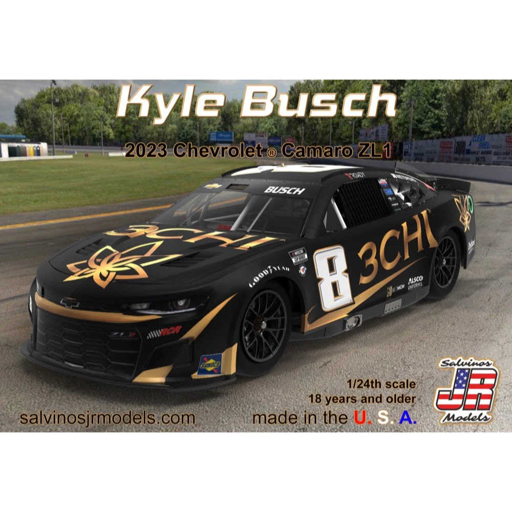 Salvinos J R 39172 1/24 Kyle Busch No.8 3CHI 2023 NEXT GEN Primary Chevrolet Camaro Richard Childress Racing