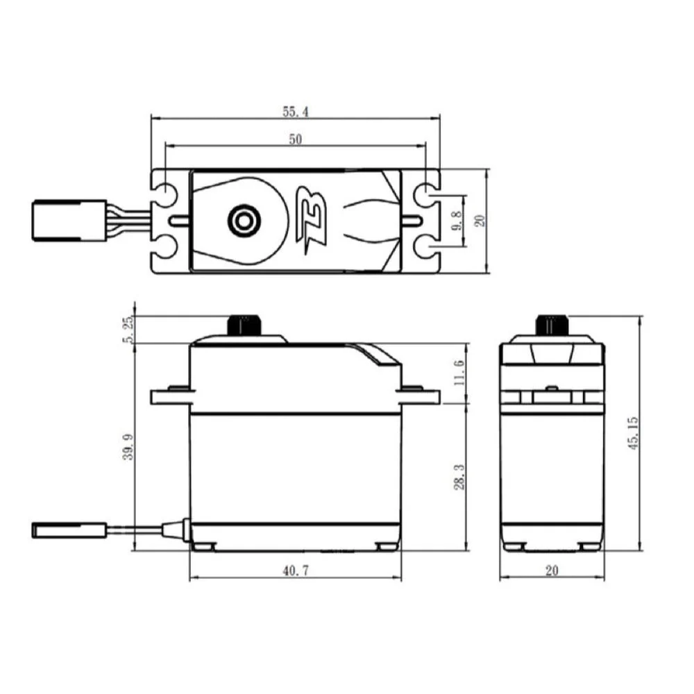 Savox Budget 12KG Servo .23 Speed Metal Gear - Image 4