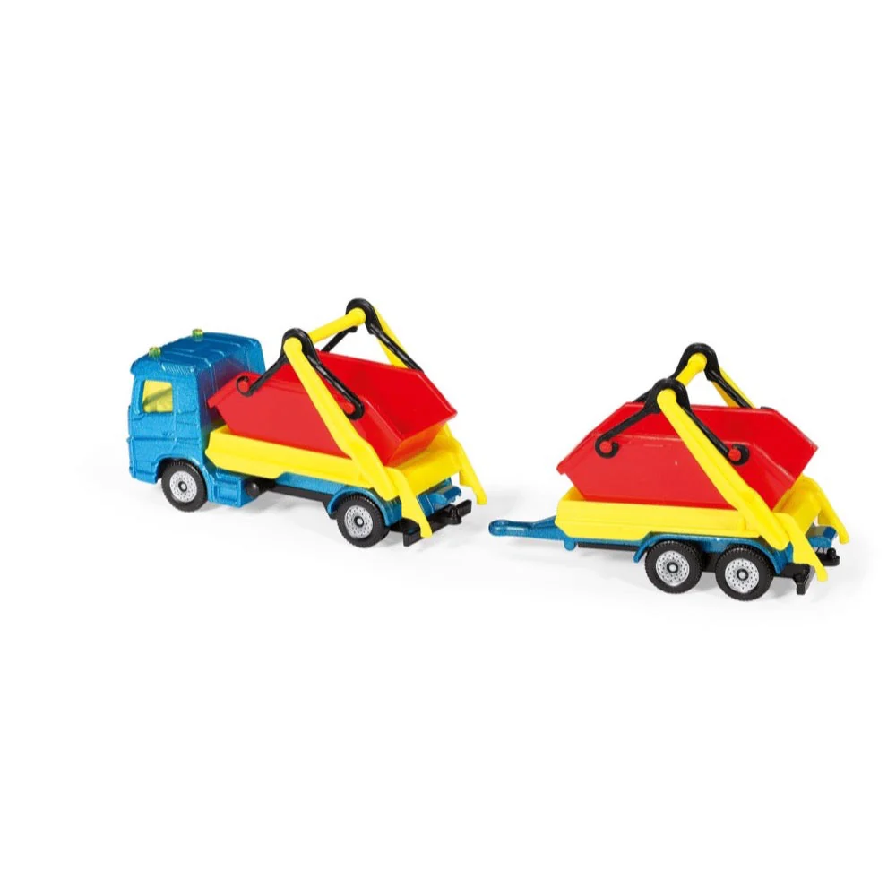 Siku 1695 Truck with Skip and Trailer Series 16 - Image 2