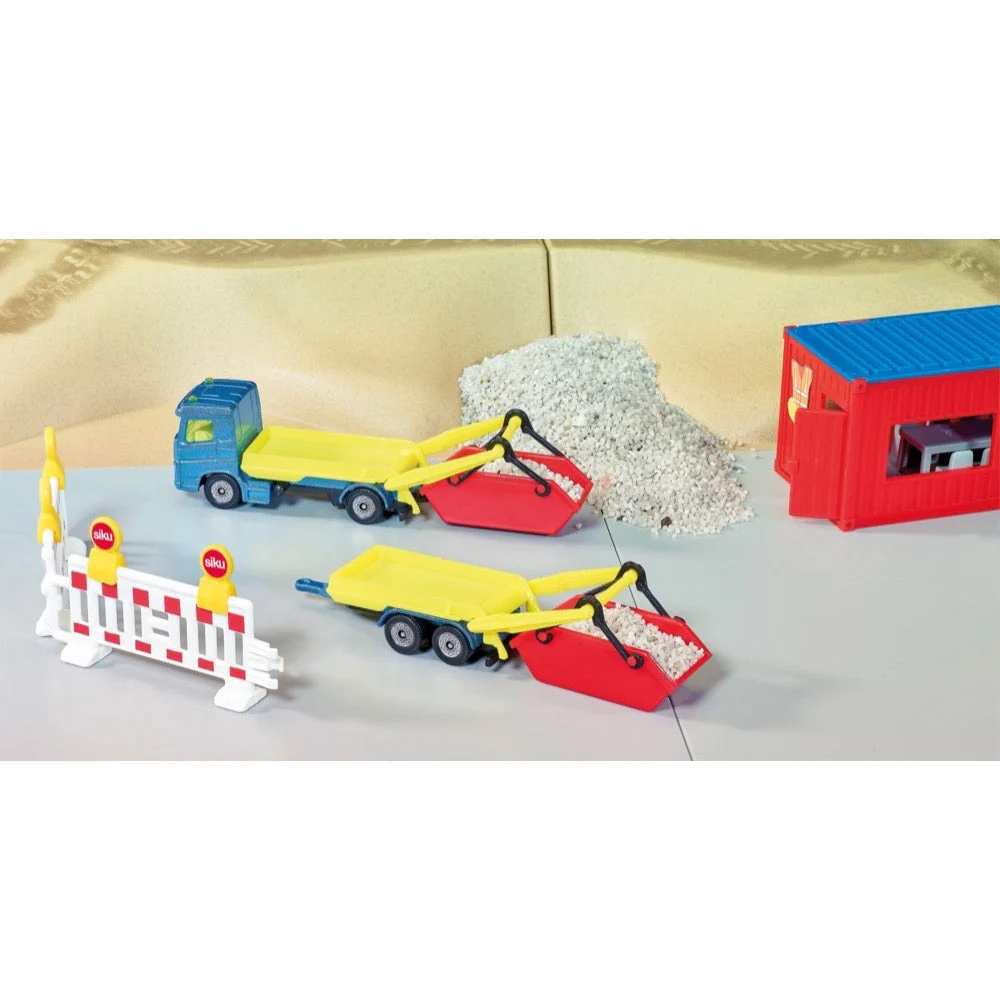 Siku 1695 Truck with Skip and Trailer Series 16 - Image 3