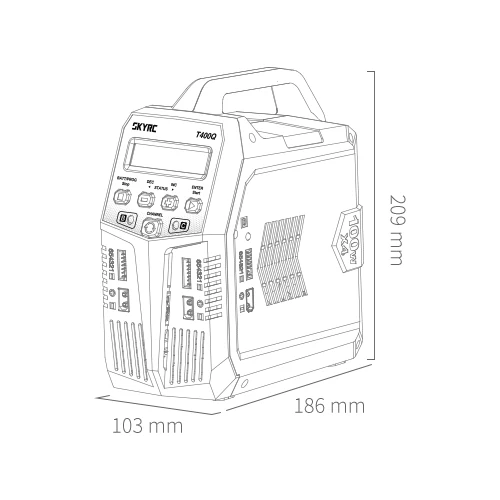 Sky RC 100189 T400Q Quattro AC/DC Charger - Image 8