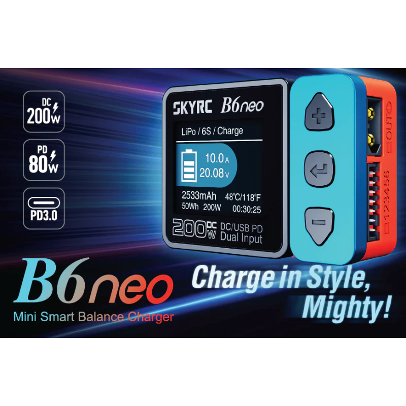 Sky RC 100198 B6 Neo Smart Charger (Grey) - Image 7