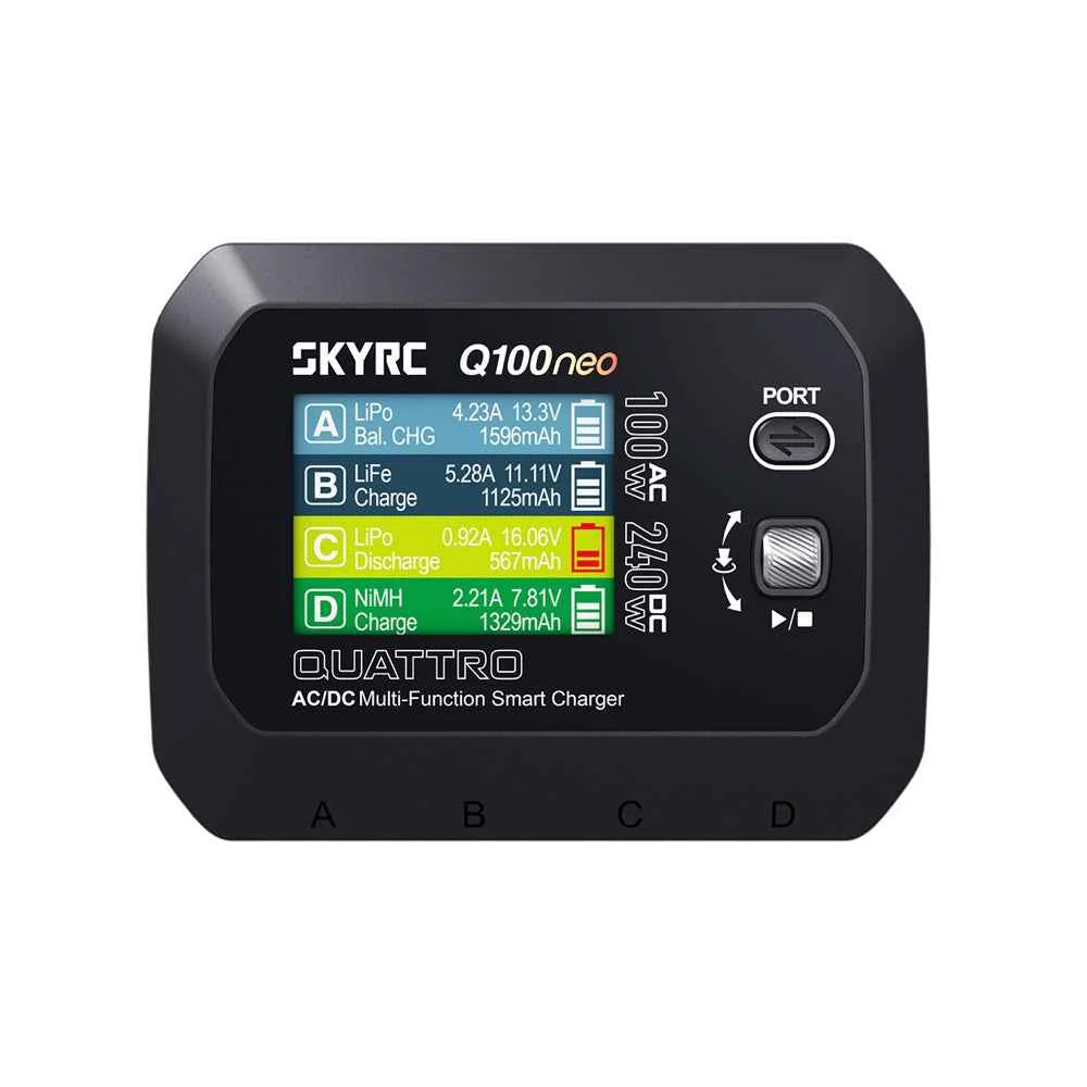 SkyRC 100223 Q100 Neo LiPo 1-4s 6A 100W AC Charger - Image 2