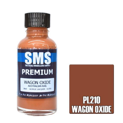 SMS PL210 Premium Acrylic Lacquer Australian Rail Wagon Oxide 30mL - Image 2
