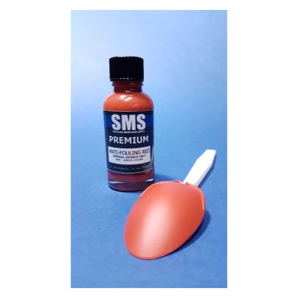 SMS PL99 Premium Acrylic Lacquer Anti Fouling Red 30ml - Image 3