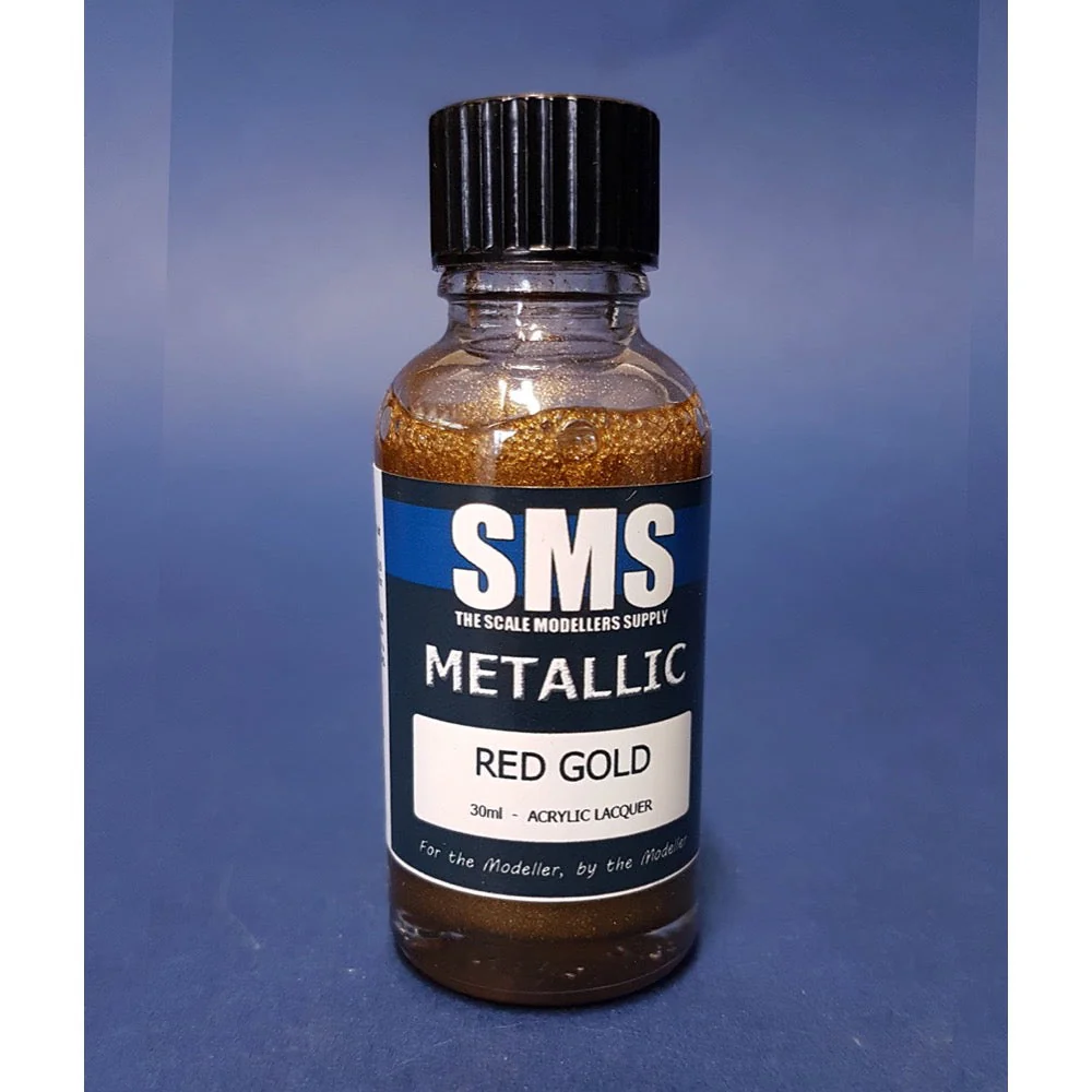 SMS PMT03 Premium Acrylic Lacquer Metallic Red Gold 30ml