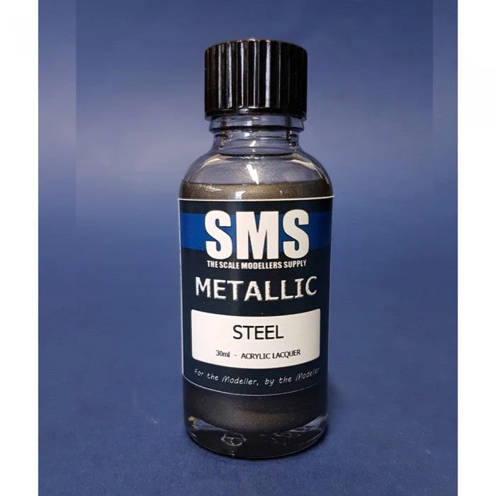 SMS PMT06 Premium Acrylic Lacquer Metallic Steel 30ml