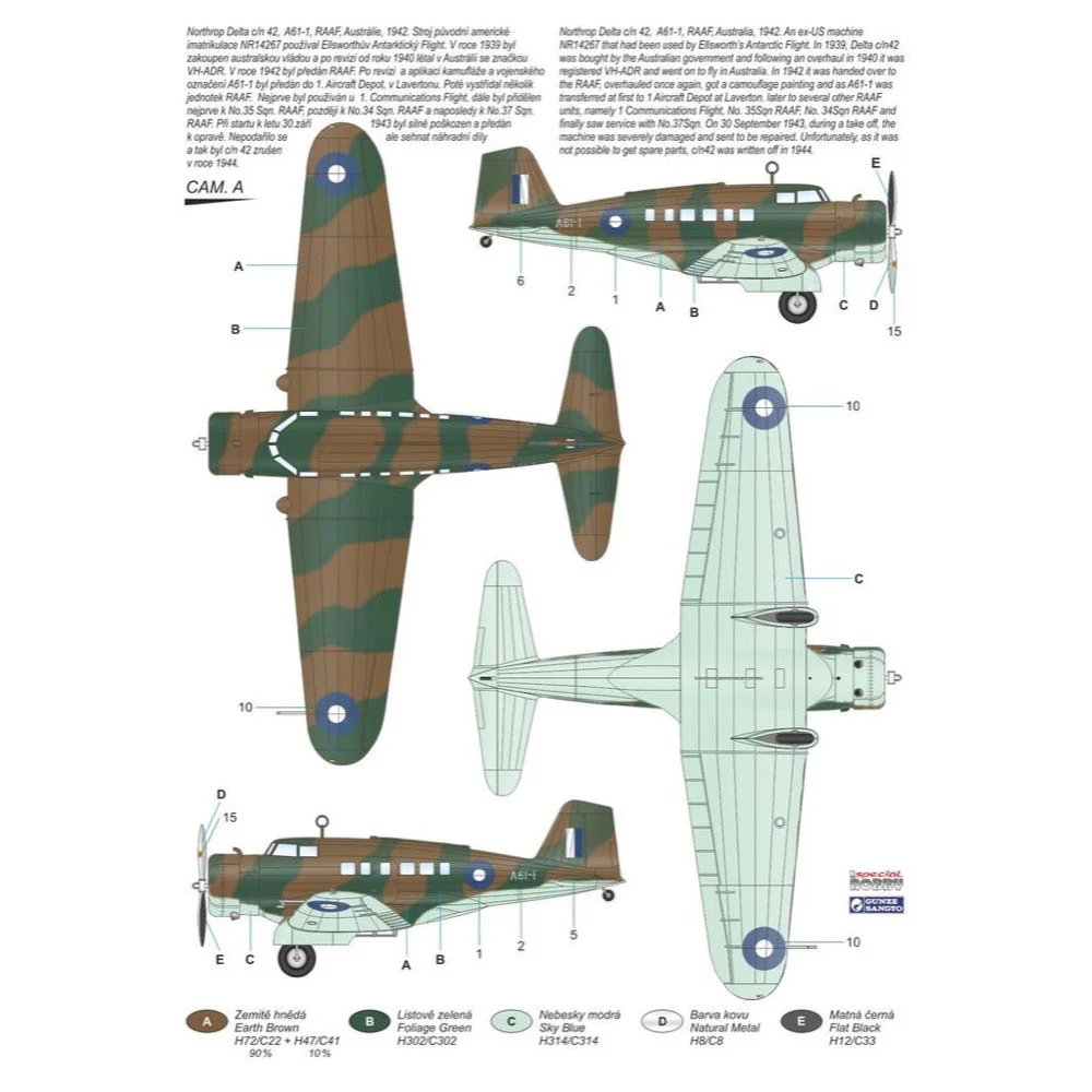 Special Hobby 72329 1/72 Delta 1D/E US Transport Plane - Image 4