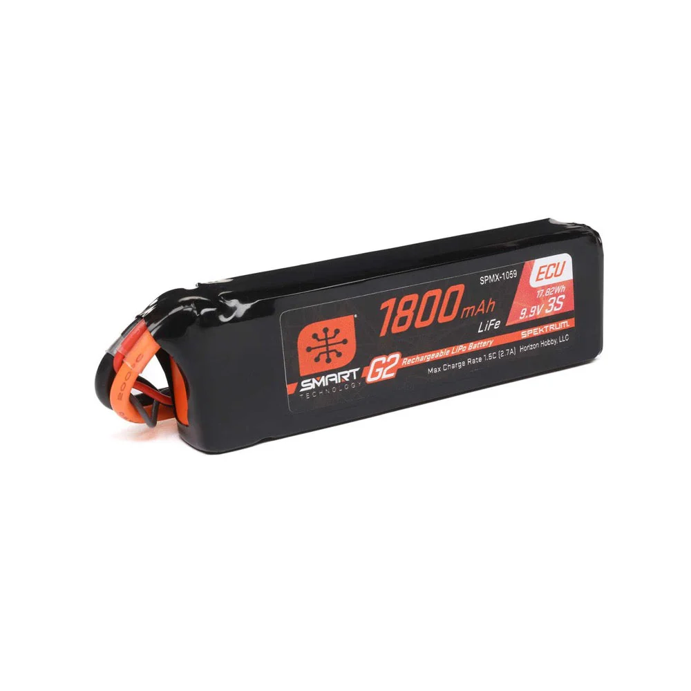 Spektrum 1800mAh 3S 10C Smart G2 ECU LiFe Battery with IC3 Connector - Image 3