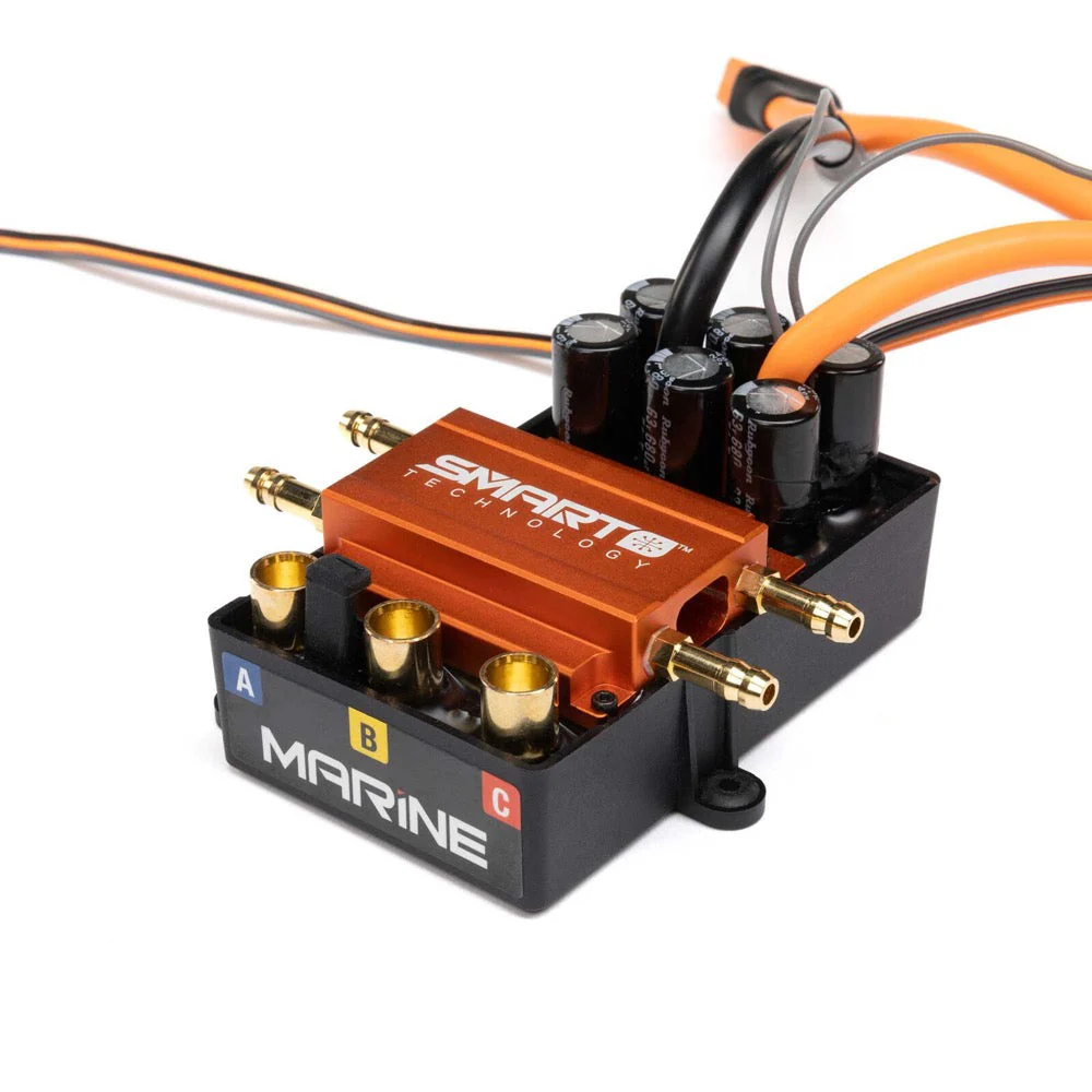 Spektrum 200A Brushless Marine Smart ESC 12S Super Sonicwake SPMXME1200 - Image 2