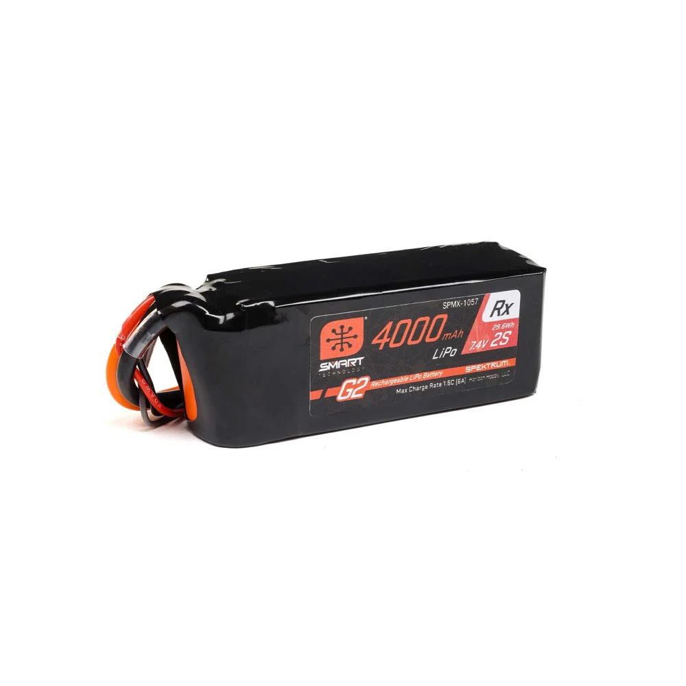 Spektrum 4000mAh 2S2P 15C Smart G2 Receiver LiPo Battery with IC3 Connector - Image 3
