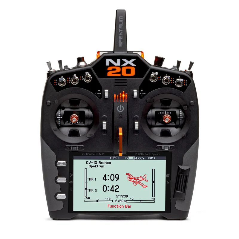 Spektrum SPMR20500 NX20 2.4Ghz DSM-X 20 Channel Transmitter Only
