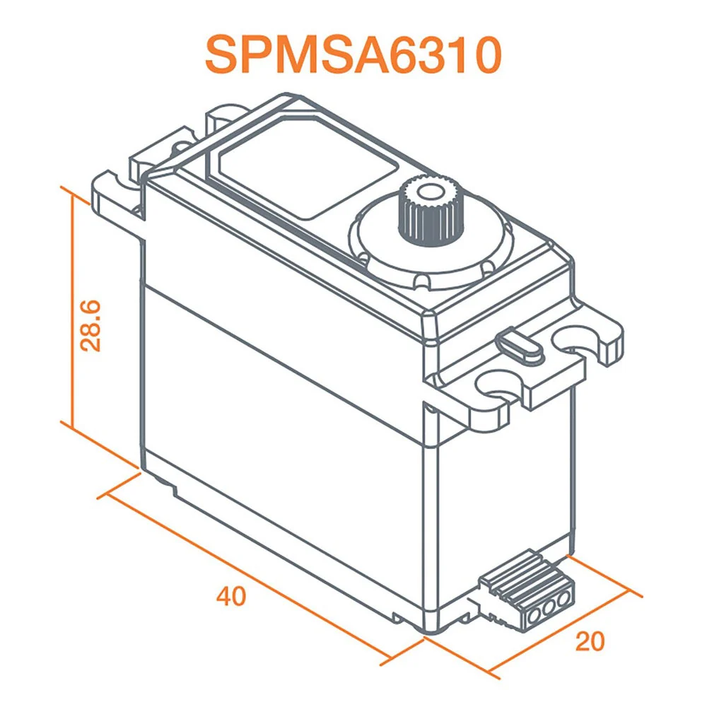 Spektrum SPMSA6310 SA6310 High Torque HV Metal Gear Digital Servo - Image 5