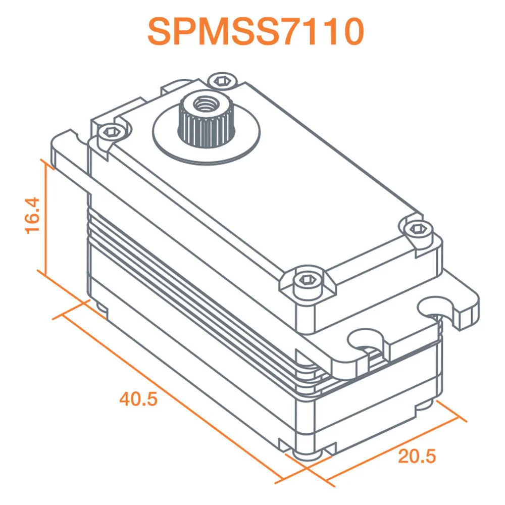 Spektrum SPMSS7110 Low Profile Servo Winch for 1/10 Rock Crawlers - Image 3